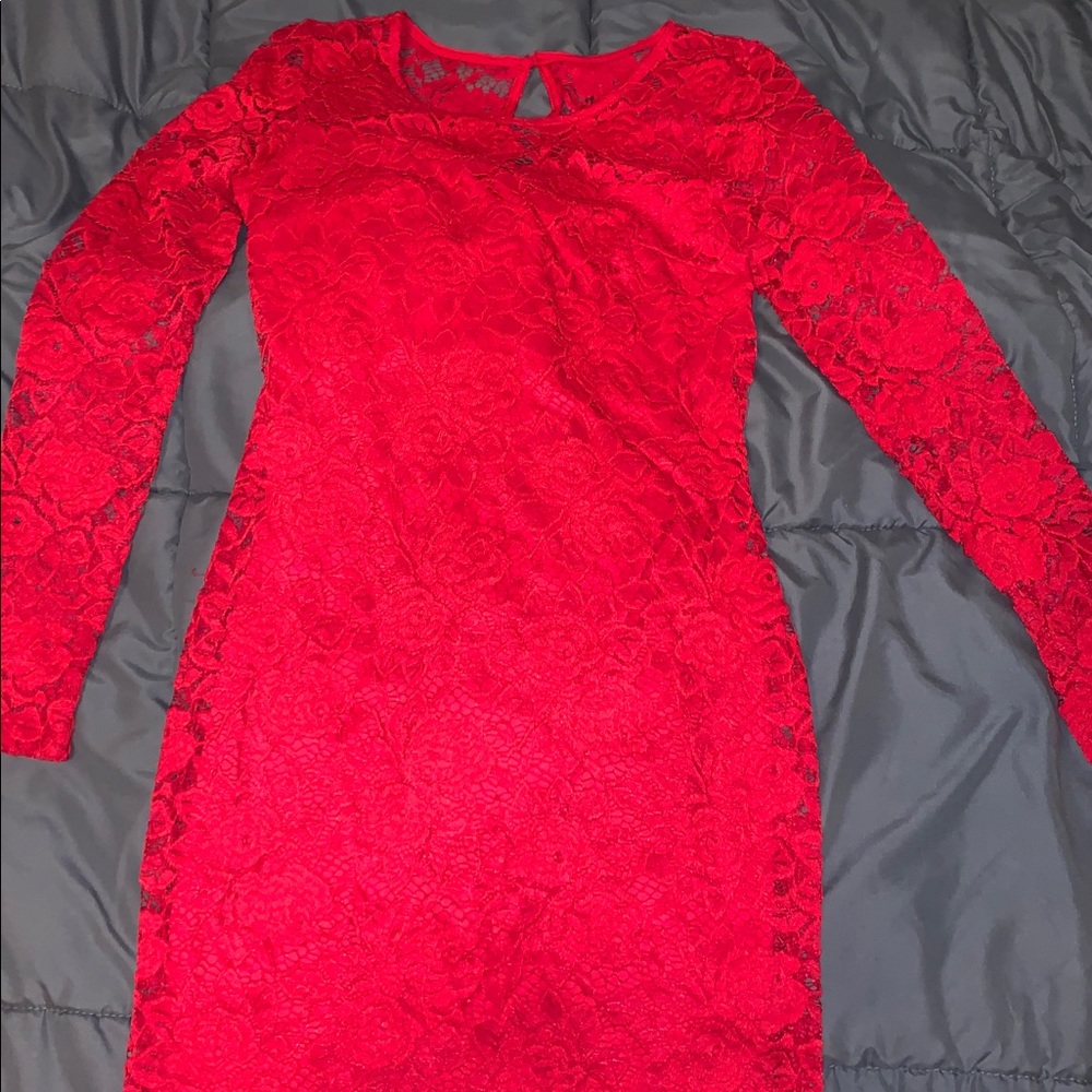 Red Lace Dress